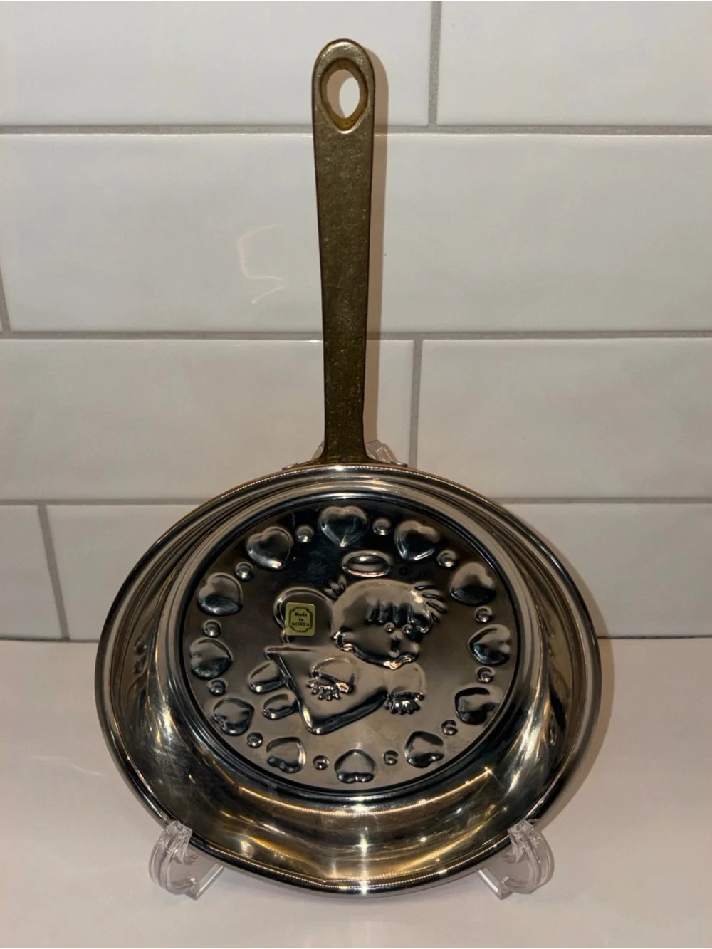 Copper Angel Wall Pan Decorative Mold - Copper Finish